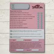 Hair Extension Consultation Cards (Pack Of 50) | A5 | Double Sided