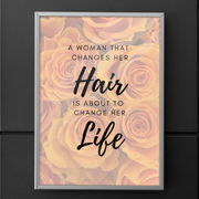 Hair Life Roses Wall Art Poster - 5 Sizes Available - Digital Download