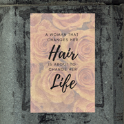 Hair Life Roses Printed Wall Art Poster - 5 Sizes Available