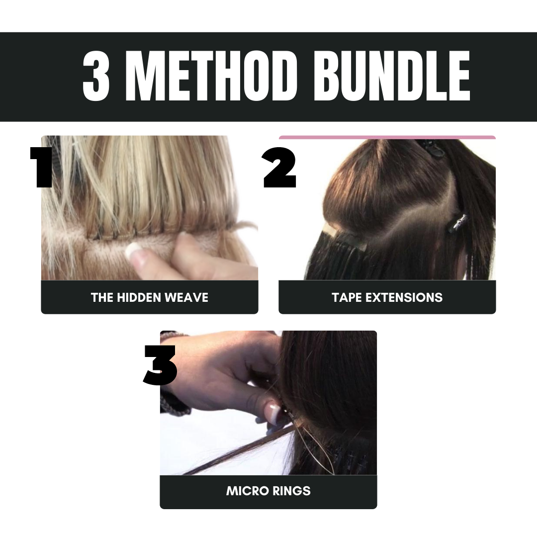 The Hidden Weave, Tape &amp; Micro Rings | With Training Head | Hair | Tools