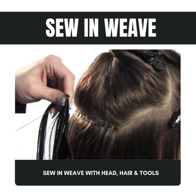 sew in weave hair extensions course | with training head | hair | tools