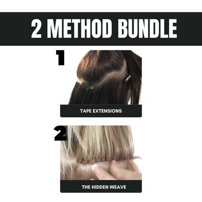 hidden weave & tape extensions | with training head | hair | tools