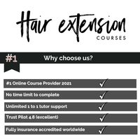 tape extensions & micro rings | with training head | hair | tools